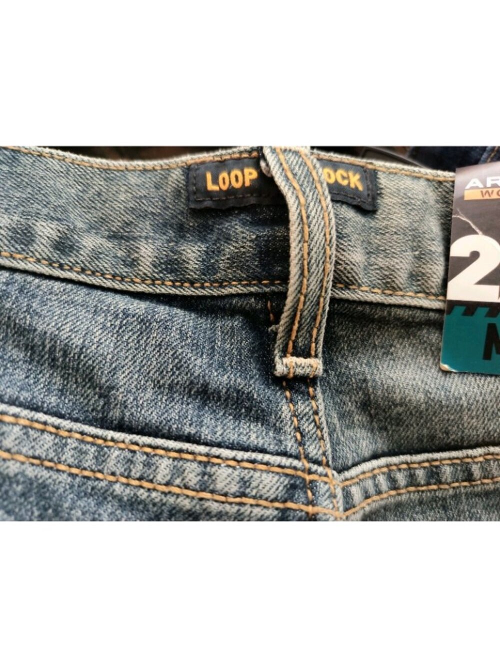 Ariat Work Rebar Durastretch M7 working Straight Leg Blue Denim Jeans 30X32 - Picture 10 of 15